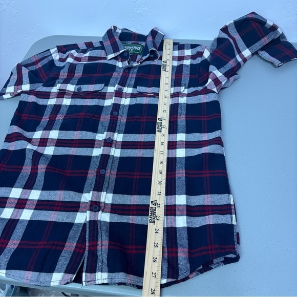 American Eagle NWT Flannel Plaid Men's Button Up Shirt Long Sleeve Small Navy - Picture 8 of 8